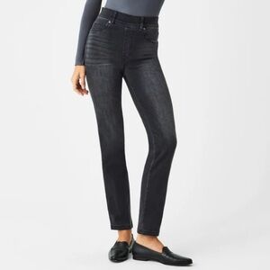 SPANX Women's Straight Leg Jeans - Black